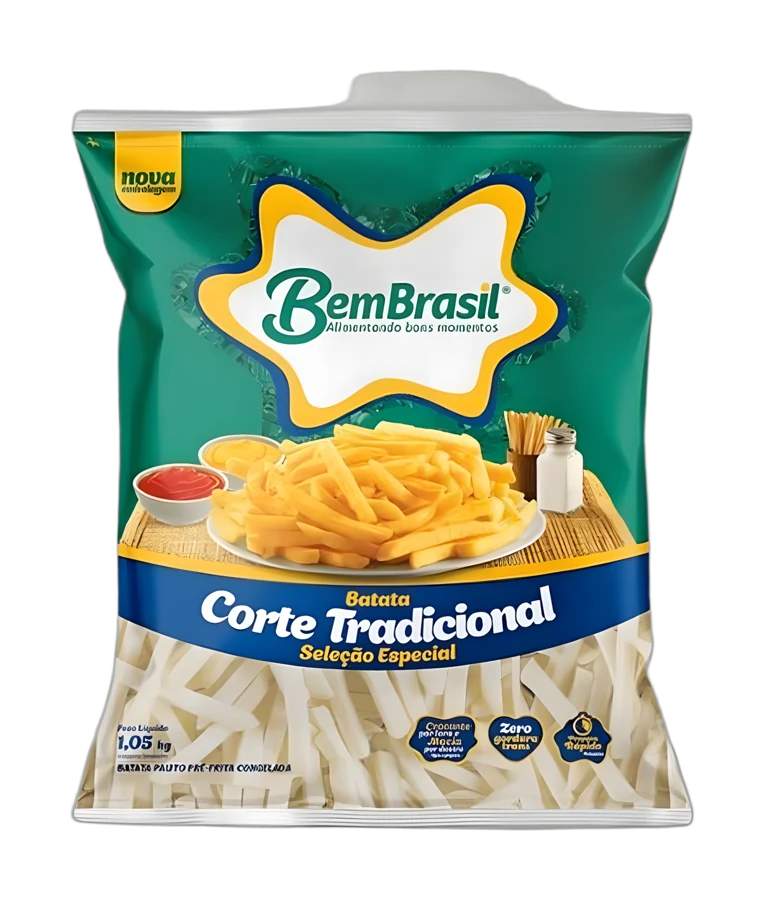 Papa prefritas 12 mm BemBrasil (6x2,5kg)